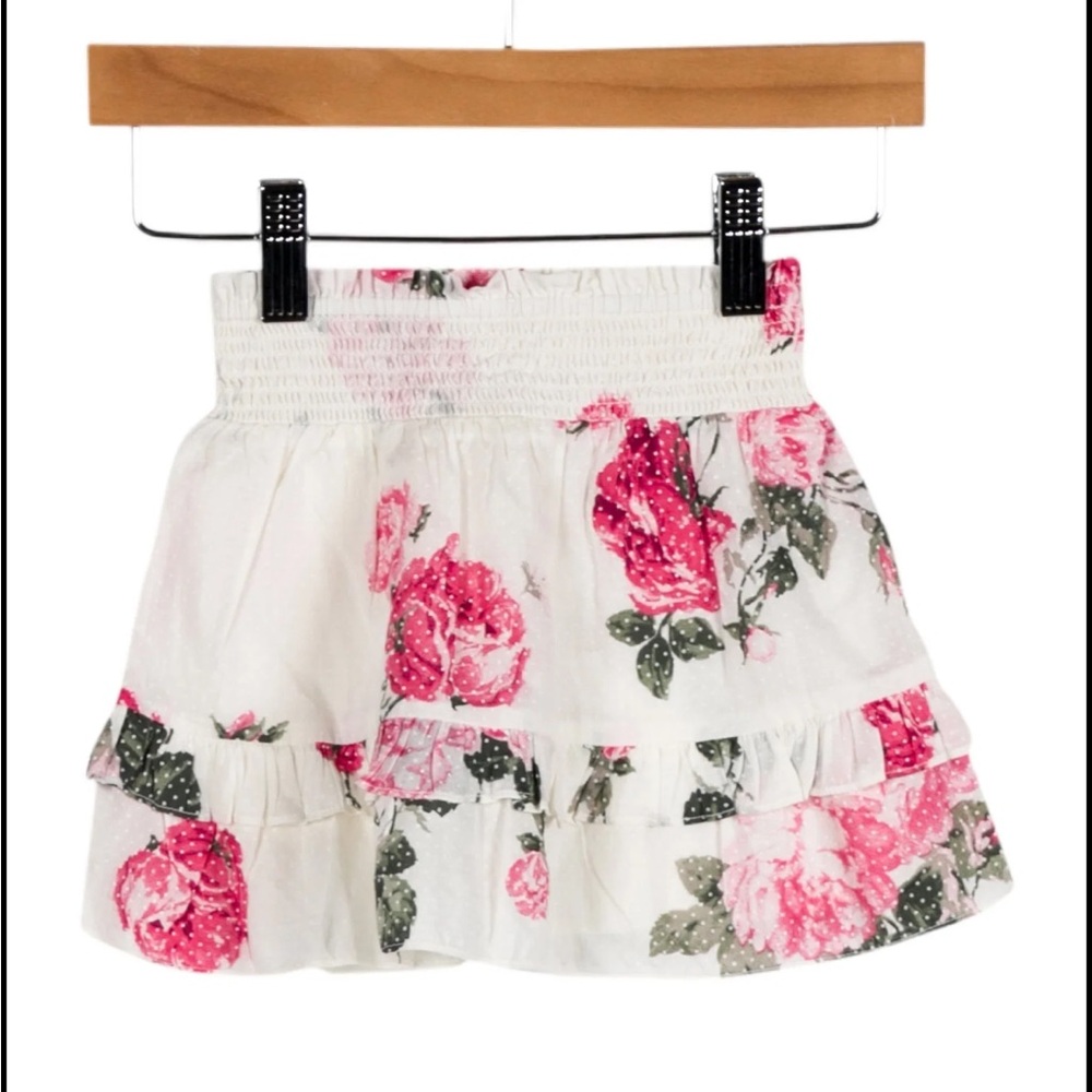 Love shack fancy Floral Print Skirt